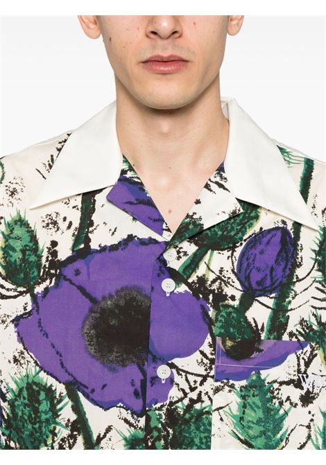 Multicolor floral-print shirt Wales Bonner - men WALES BONNER | MS25SH08CO060725